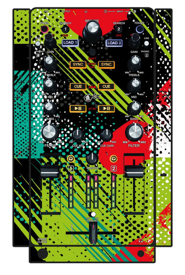 Akai Pro AMX Skin Fractor Green